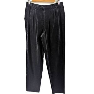 VINTAGE French Velvet Modal Retro Classic Minimalist Trouser Pants Size Medium